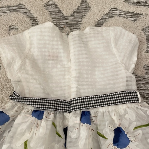 Beautiful white flower dress Size 5 - Picture 3 of 10